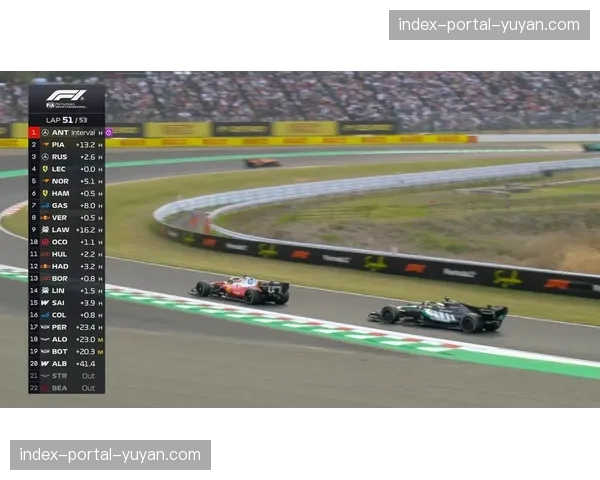 日本站发车一号弯，拉塞尔与塞恩斯发生擦碰，两人名次下滑